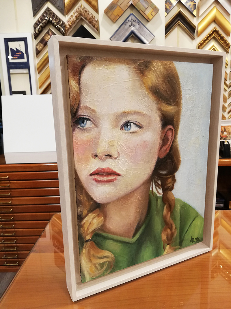 silencio Sentimental La ciudad Un retrato por encargo de una chica pelirroja - Pintura acrílica sobre  tabla | Arte María del Roxo