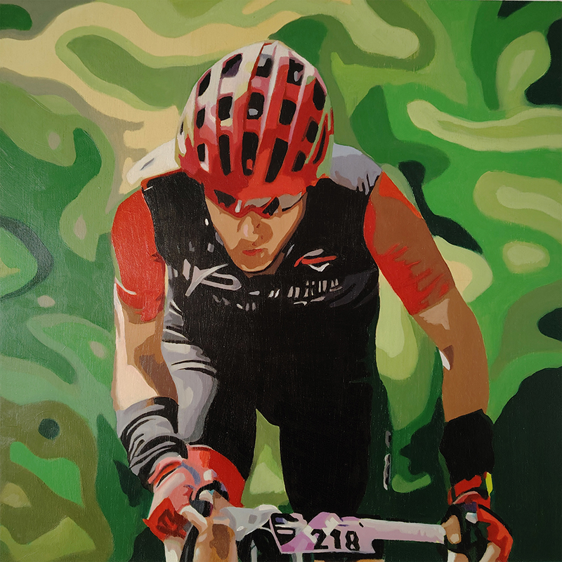 Asturias-pintura-arte-maria-del-roxo-ciclista-angliru-coleccion-ast50x50-mil-colores